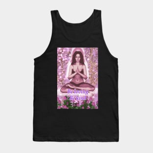 Meditator with the message be loving be kind Tank Top